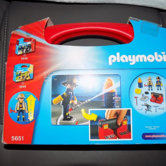 Fire Rescue Carry Case PLAYMOBIL City Action NEW - Picture 3 of 3